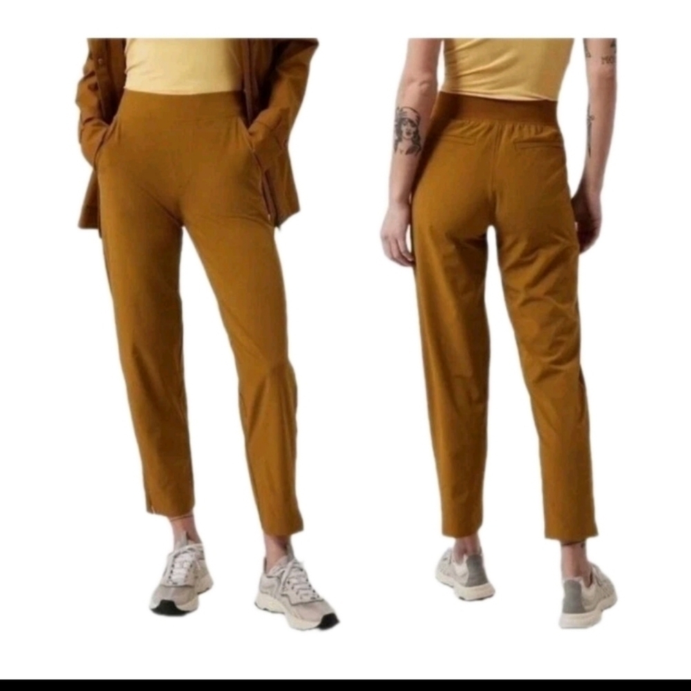 Athleta Womens Golden Brooklyn Mid-Rise Ankle Pants Comfortable Stretch Pant 6